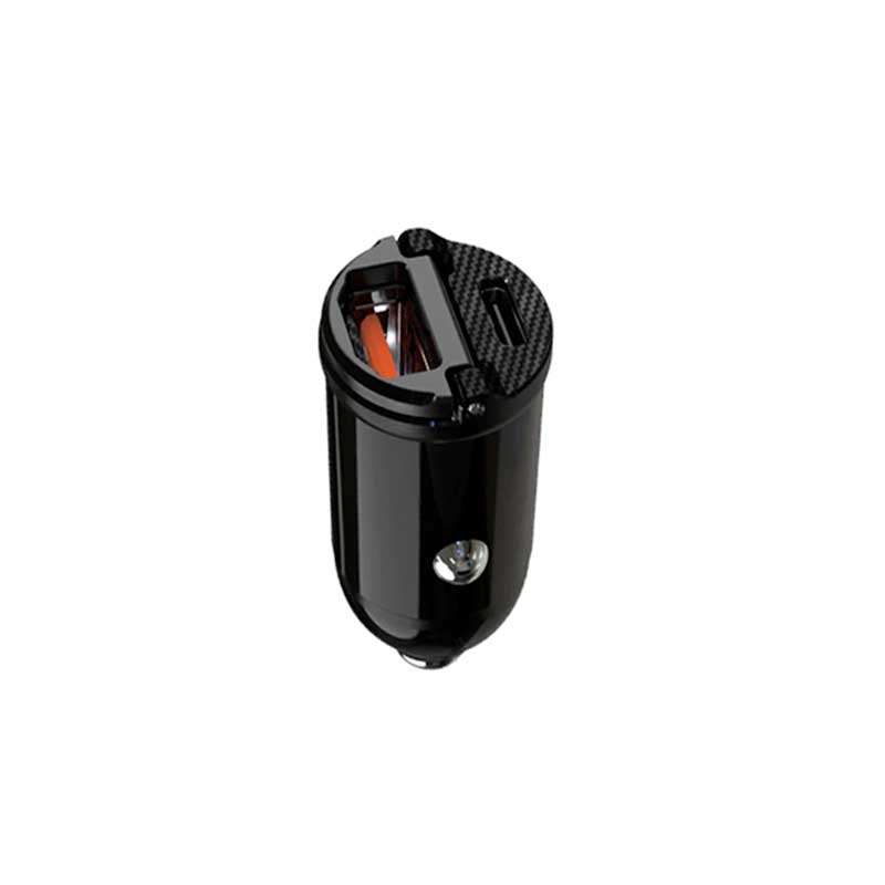 Carregador Para Carro De Carga Rápida e Invisível - Entradas Usb + Usb-c de 30w