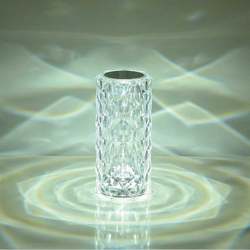 Luxuosa Luminária Com Projeção 3D De Rosa Touch