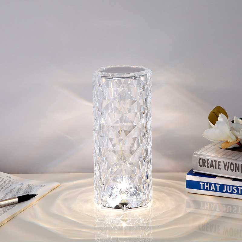 Luxuosa Luminária Com Projeção 3D De Rosa Touch
