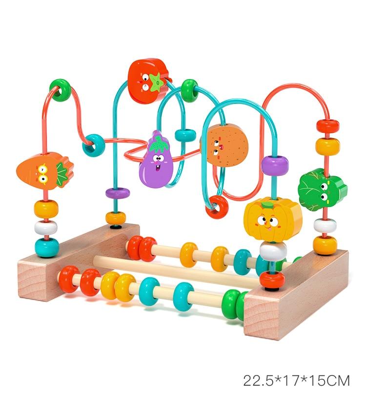 Ábaco de Madeira Educativo Montessori Matemática