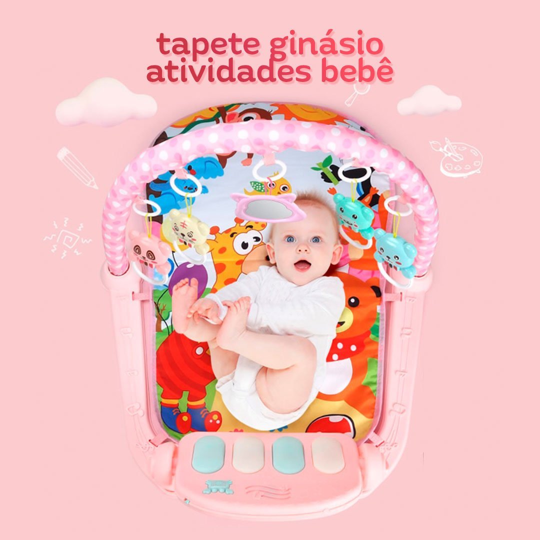 Tapete Interativo Bebê Com Piano / Tapete De Atividades Musicais